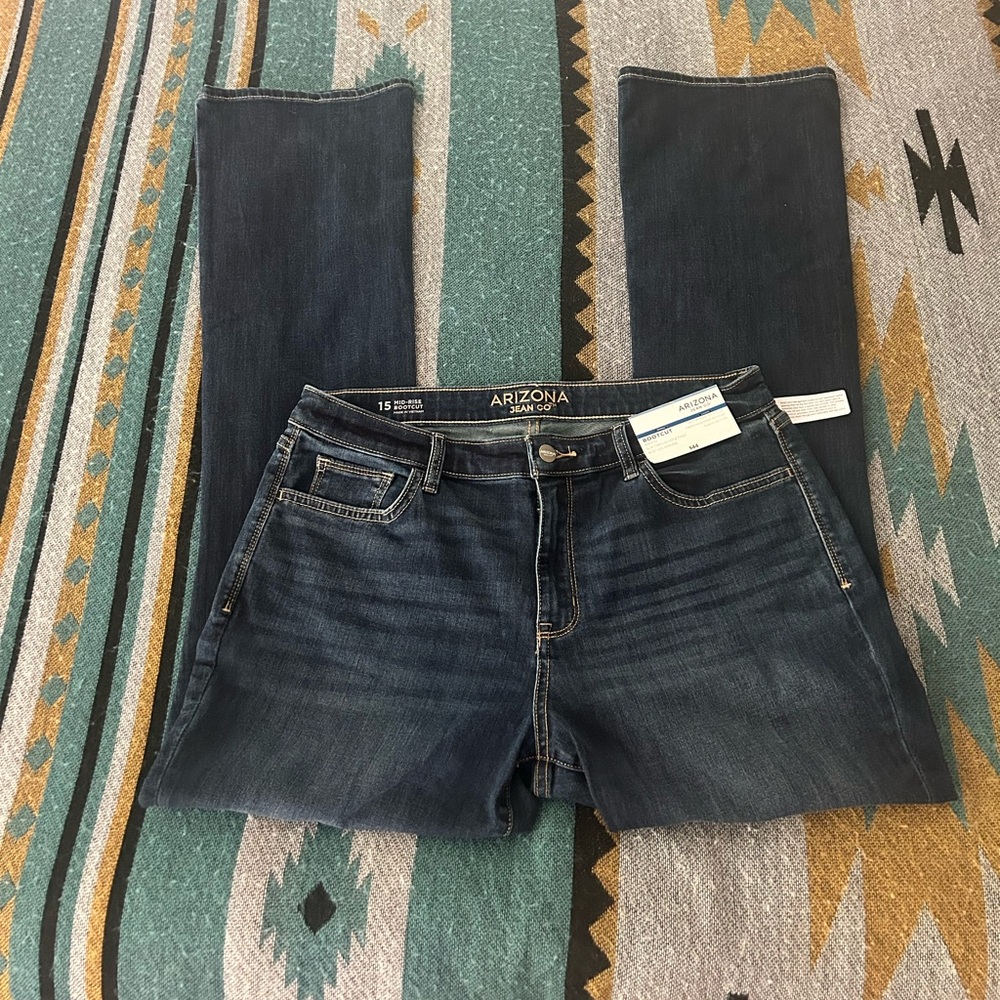 Arizona Jean Company Women's Bootcut Jeans Size 15